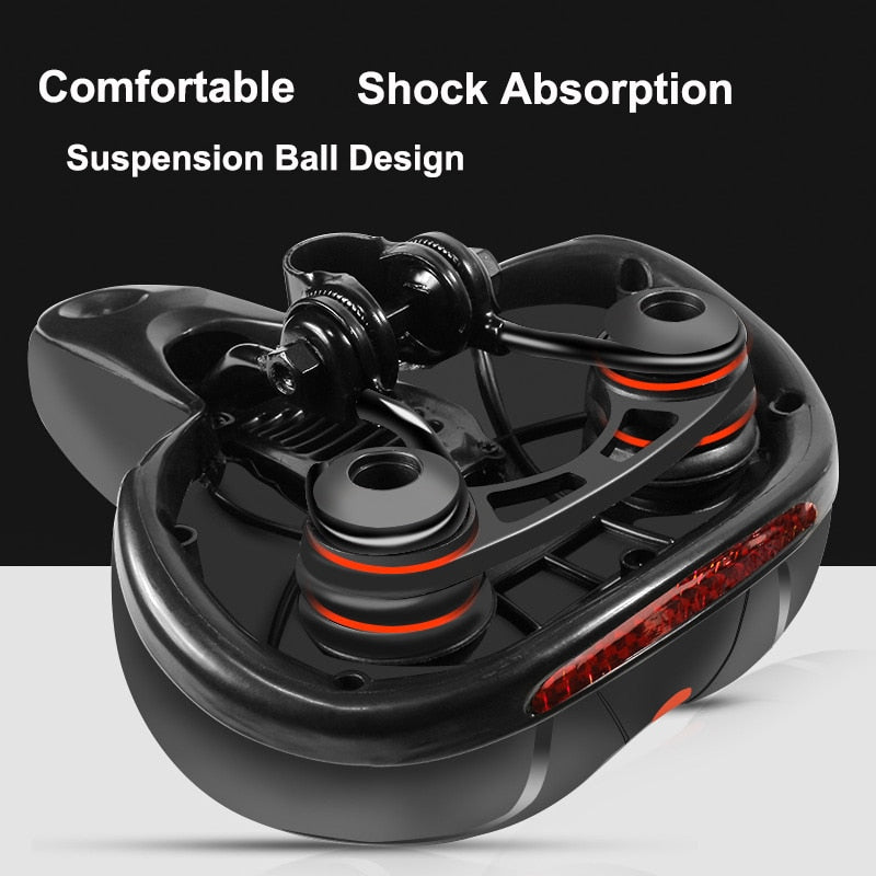 Comfortable Thick Padded Saddle For Bike & Bike+.