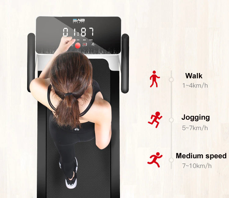 Mini Foldable Indoor Home Gym Fitness Exercise Treadmill Equipment with Digital Display