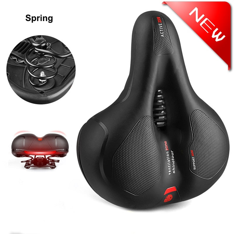 Comfortable Thick Padded Saddle For Bike & Bike+.