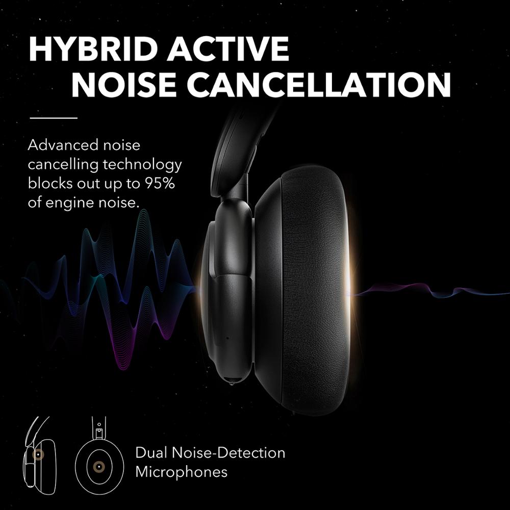 40Hr Anker Sound-core Life Q30 Hybrid Active Noise Cancelling Wireless Headphones