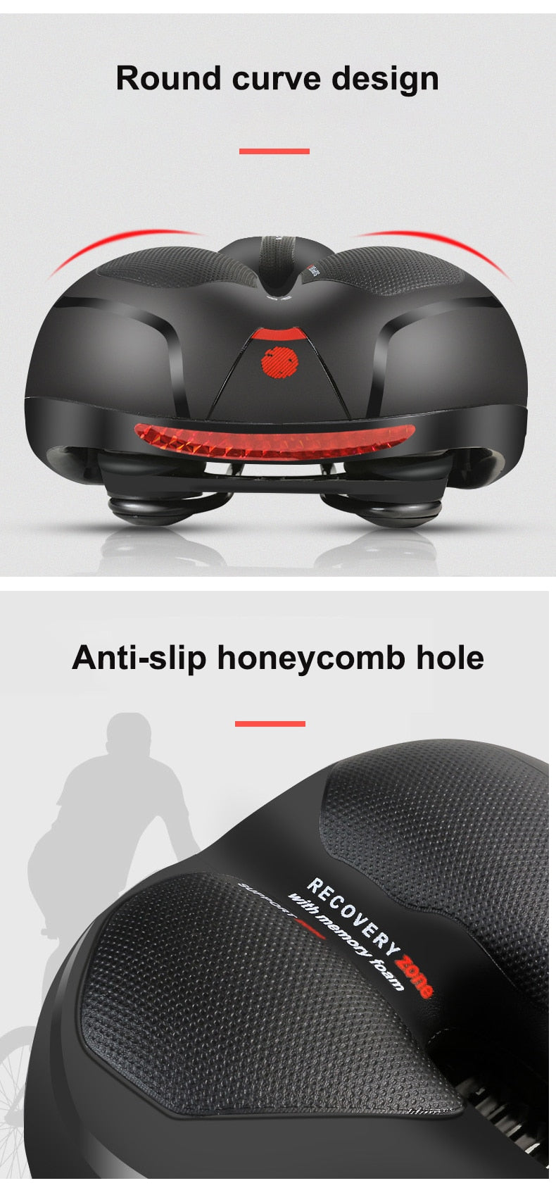 Comfortable Thick Padded Saddle For Bike & Bike+.