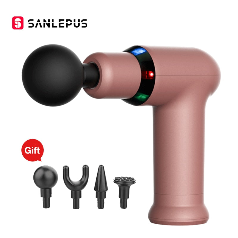 Dual Function Hot Compress & Deep Tissue Muscle Neck Back Body Massage Gun