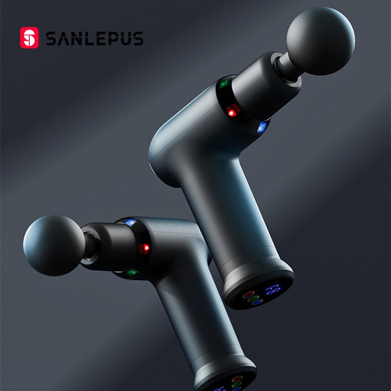 Dual Function Hot Compress & Deep Tissue Muscle Neck Back Body Massage Gun